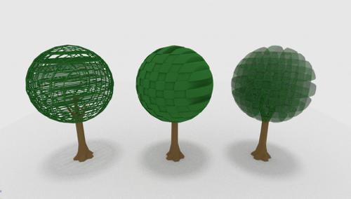 Simple stylized tree