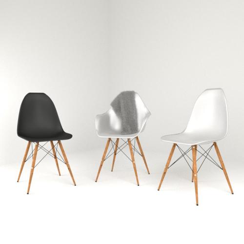 Eames scandinavian design chair (aka Eiffel chair)