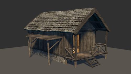 Hunters Cabin (Low Poly + LoD)