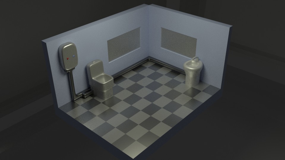Low Poly Toilet