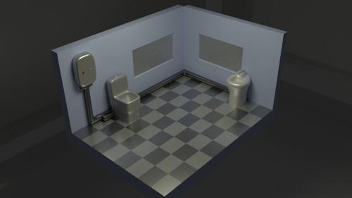 Low Poly Toilet