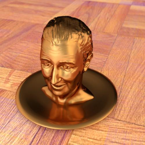 Walt Disney's bust