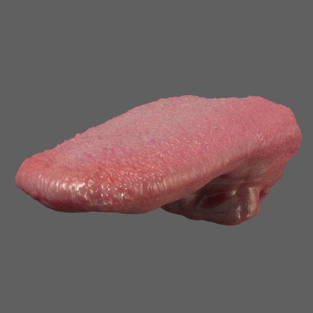 Procedural tongue shader