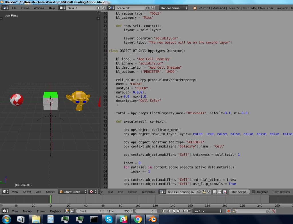 Cell Shading Addon for the BGE