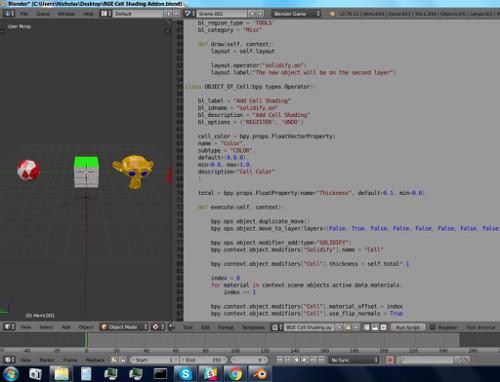 Cell Shading Addon for the BGE