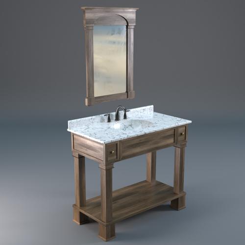 Bathroom sink (procedural marble)