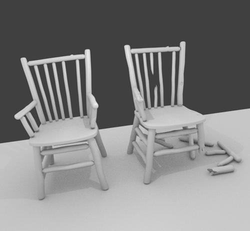 Broken chair