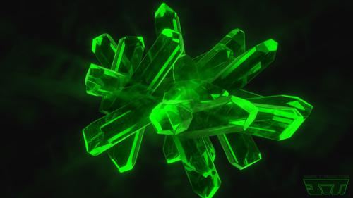 Green Crystal Shader Setup and Model (Totally not Tiberium)