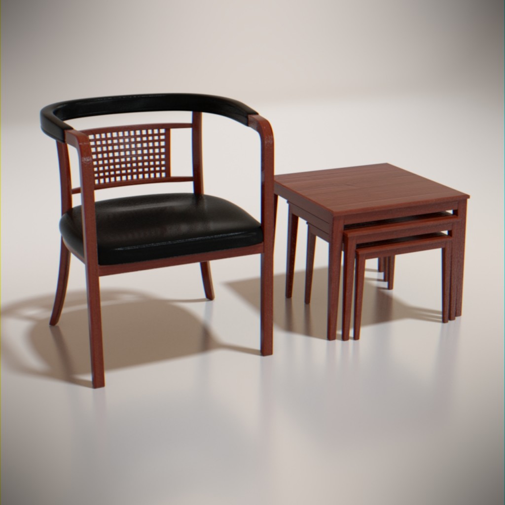 Wooden furniture set