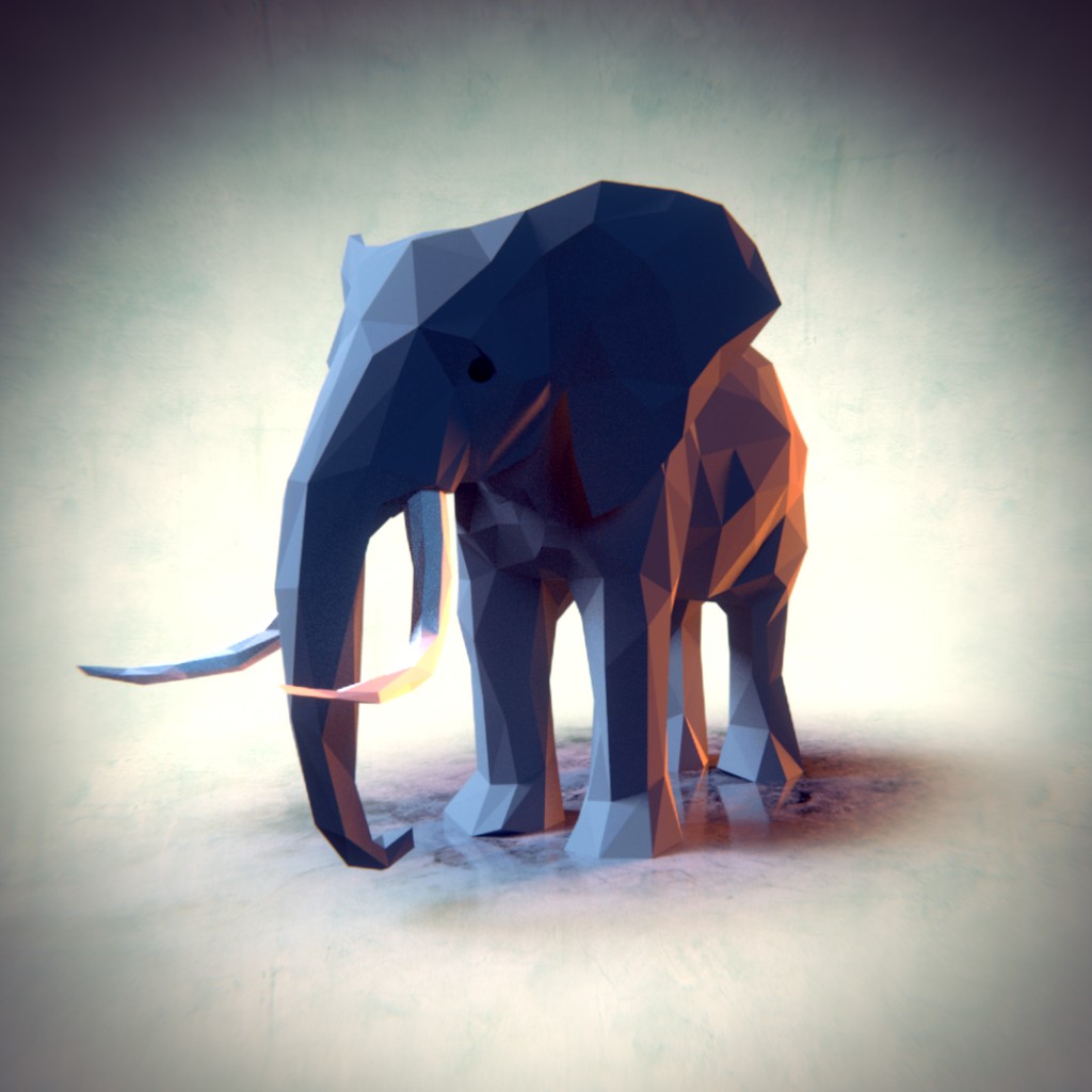 Low Poly Elephant