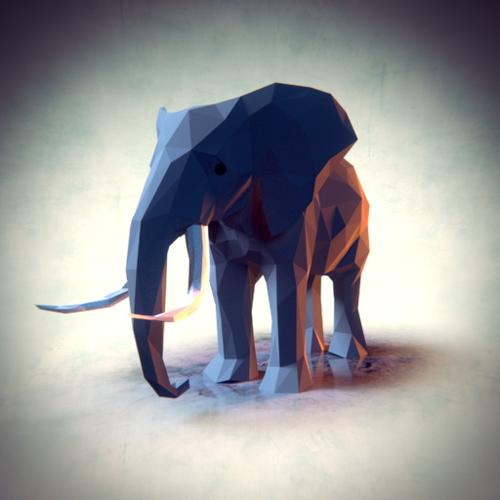 Low Poly Elephant