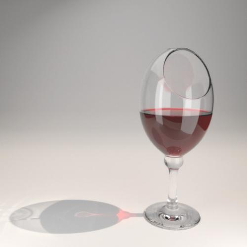 Fishbowl Wineglass - Luxrender