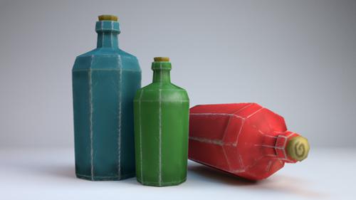 handpainted bottle