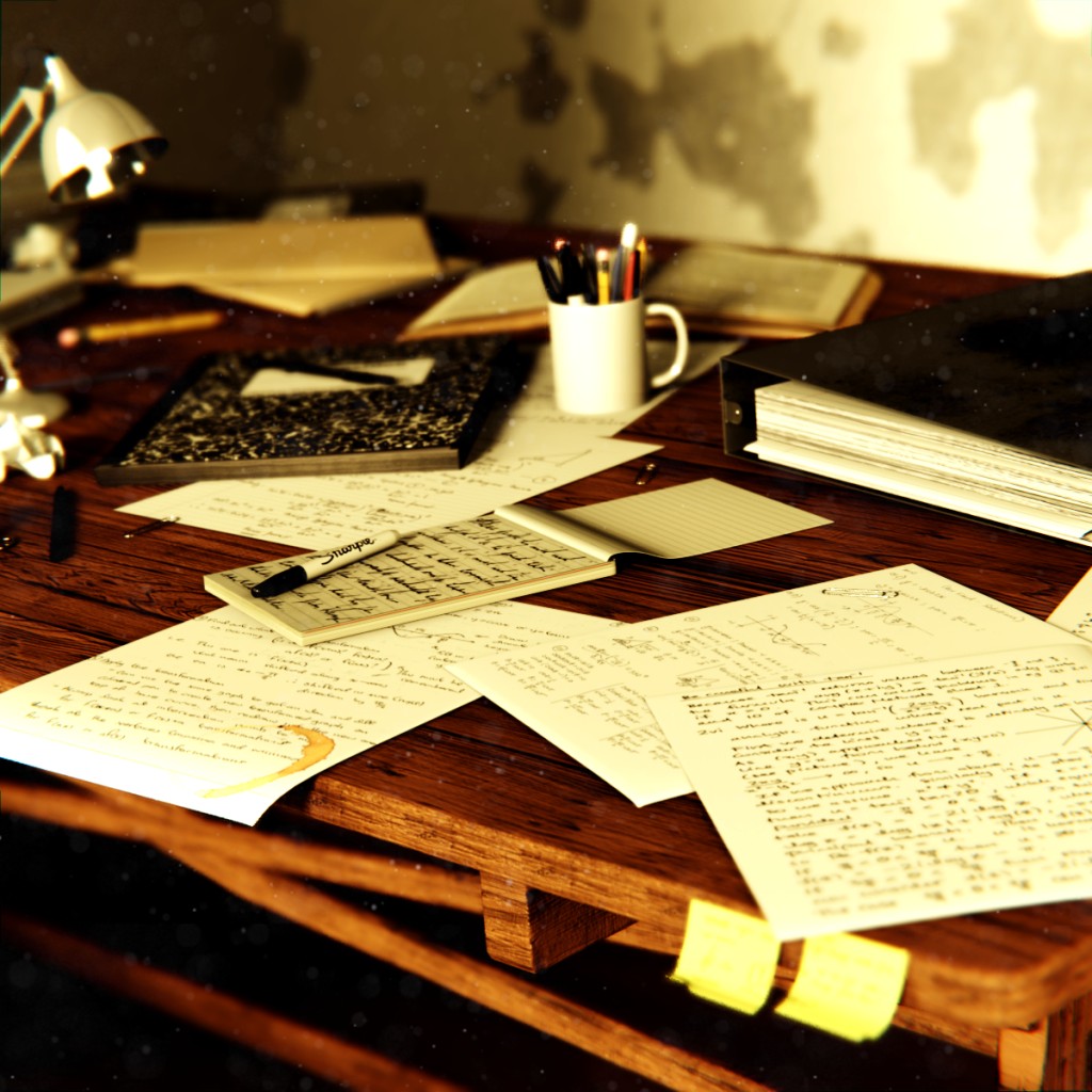 drafting table scene