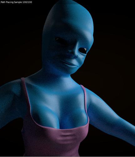 Strange Alien girl