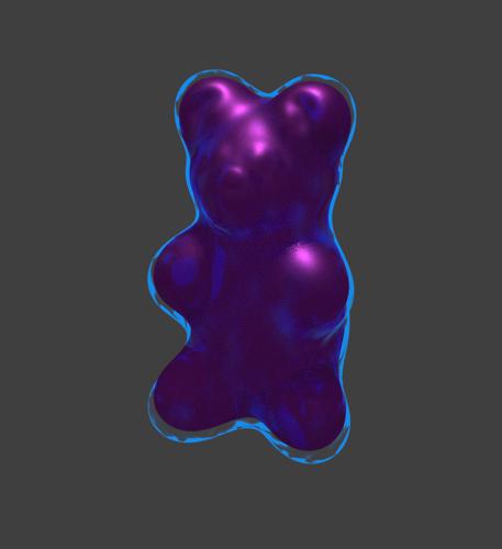 Force Field protected Gummy Bear