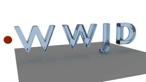Water text