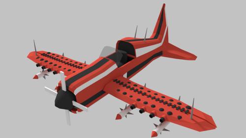 Low Poly War Plane