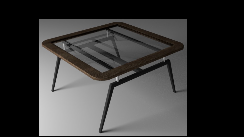 Little table with glass