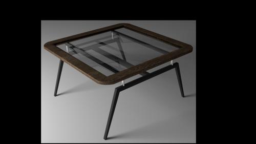 Little table with glass