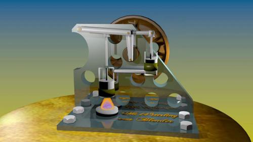 Stirling engine Ross yoke