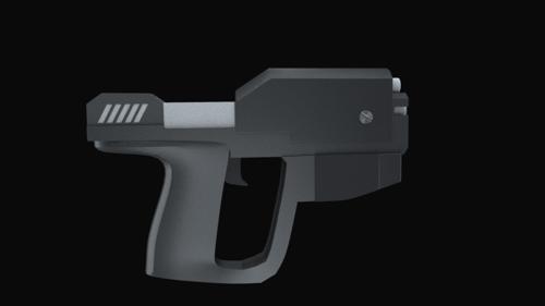 Low Poly Halo Pistol