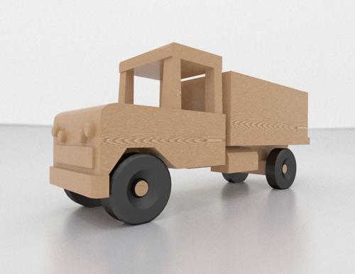 Wooden Toy Truck
