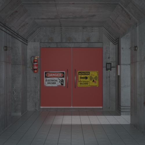 concrete hallway
