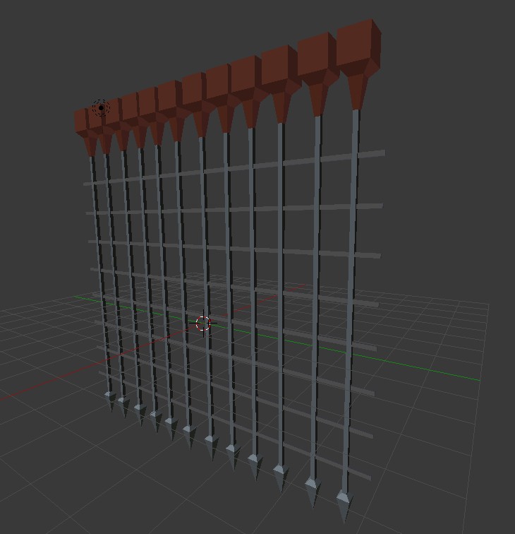 Lowpoly Dungeon Cell Door
