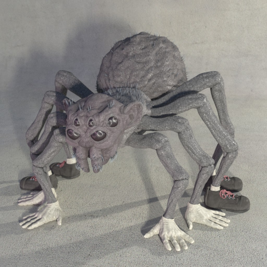 spider monkey - cartoon character