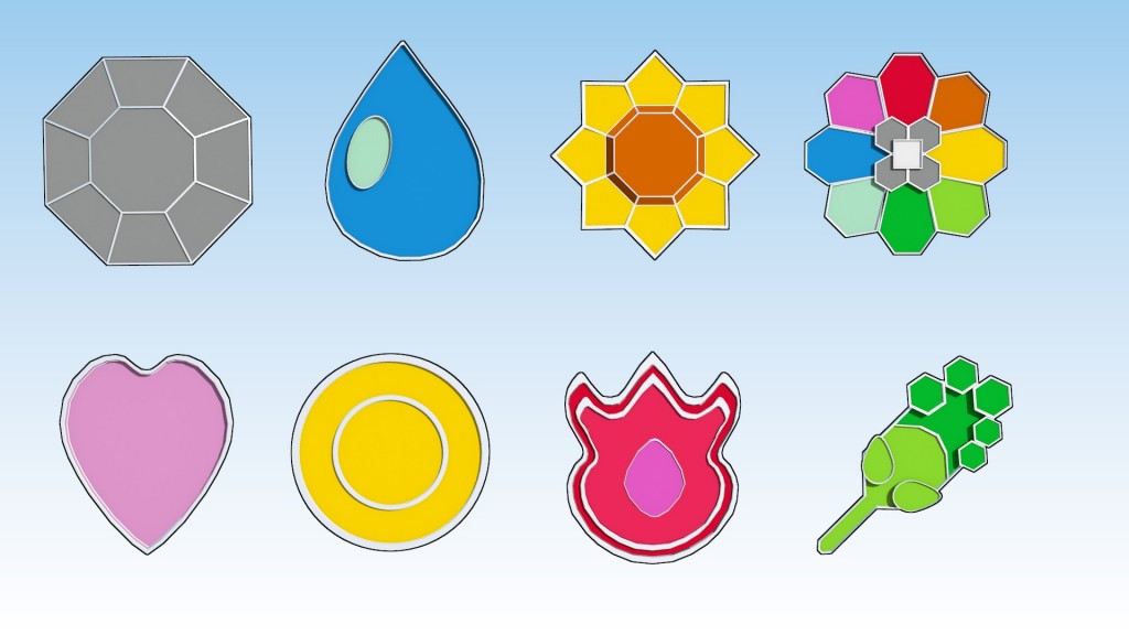 Pokemon Kanto Badges
