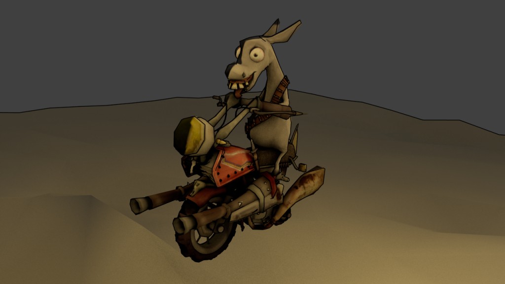 donkey motorcyclist - Jegue Motoqueiro