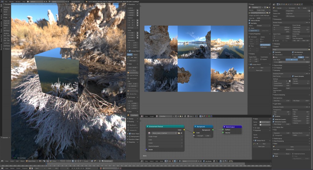360 HDRi to Blender Cube/Enviroment Maps Convertor