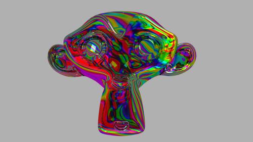 Procedural marbled glass/ gradient shader.