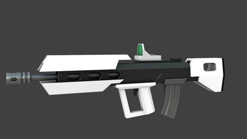 White Sci-Fi weapon(T-57)