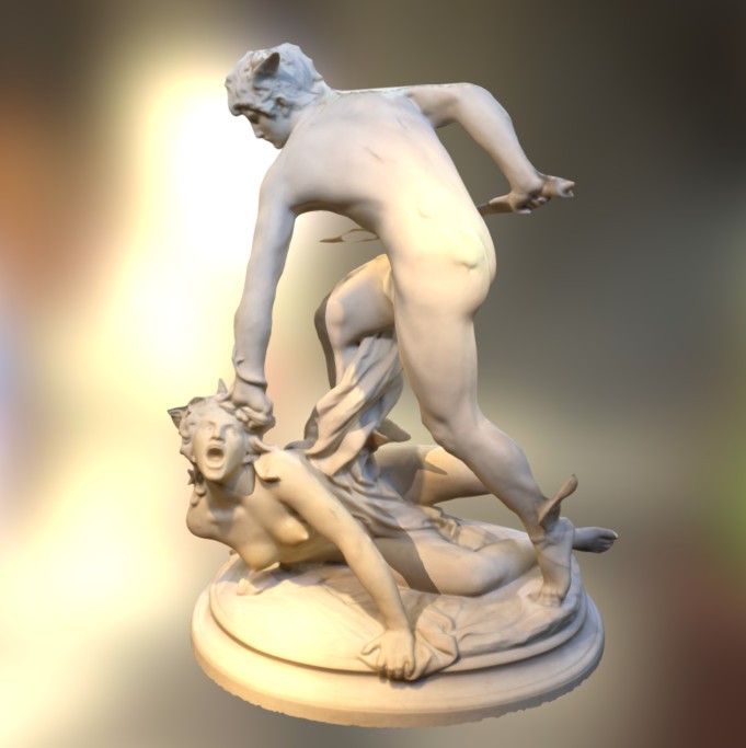 Perseus fighting Medusa
