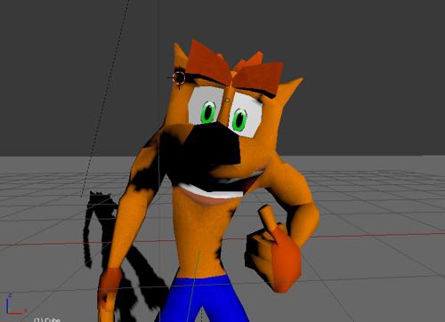 Crash Bandicoot Low Poly Rig
