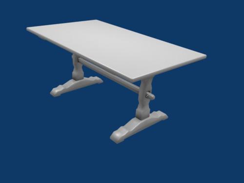 simple wooden table