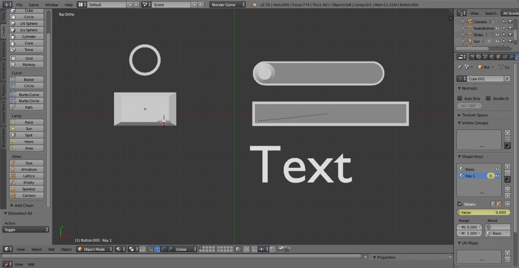 BGE GUI-Elements