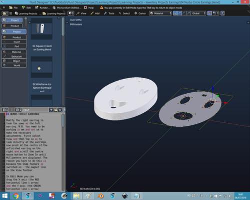 3D Printing Learning Projects - Jewellery Projects Earrings