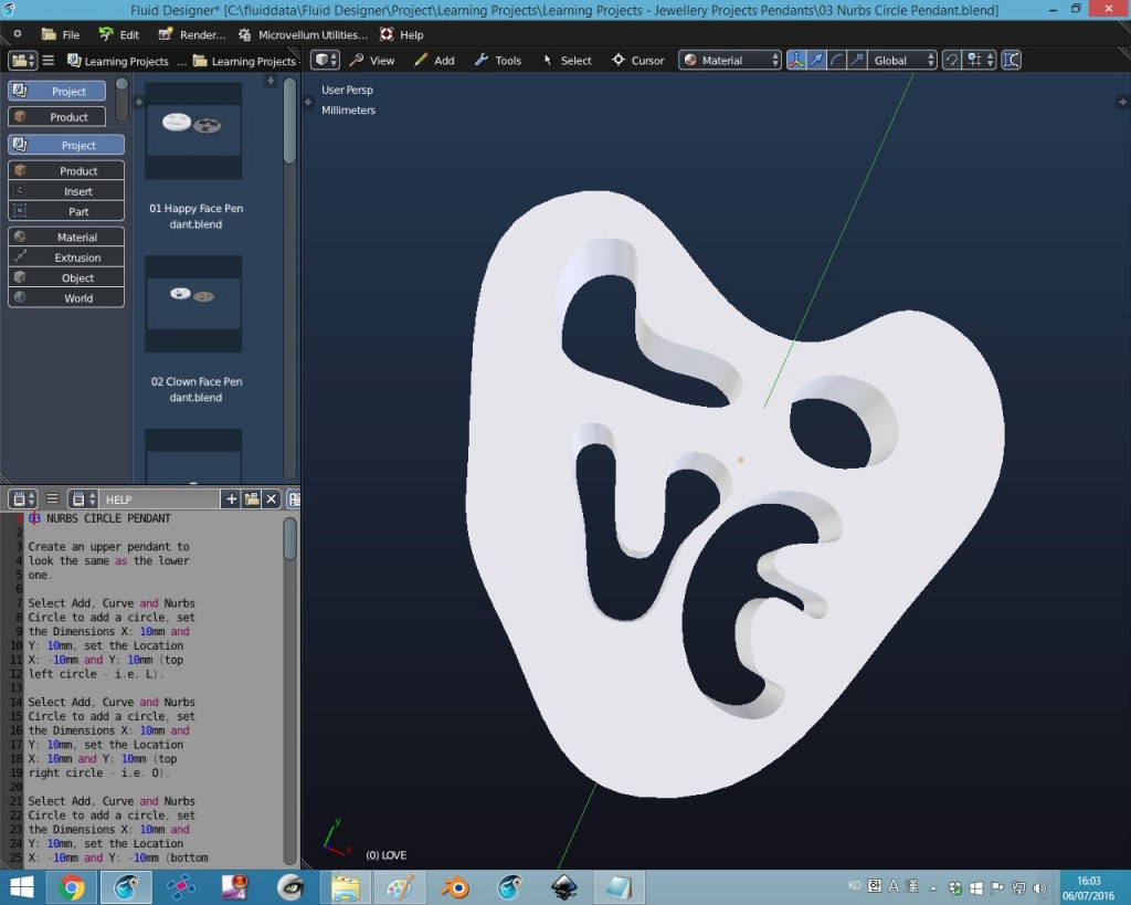 3d Printing Learning Projects - Jewellery Projects Pendants