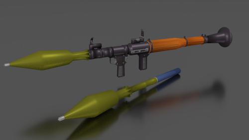 RPG-7 Launcher and Grenade