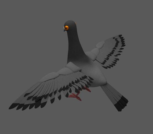 Pigion Cartoony (rigged)