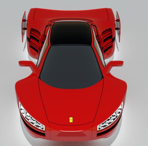 Ferrari ML1 concept car. (Maglev futuristic)