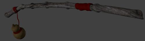 Shaman Hut staff