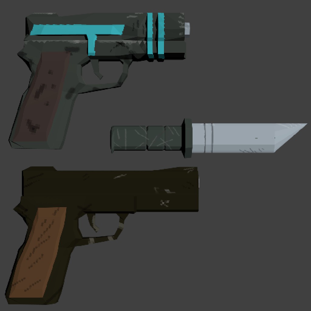 Wasteland Explorer (Mobile Fallout) Weapons Sample