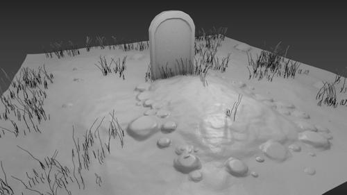 Small Graveyard Scene