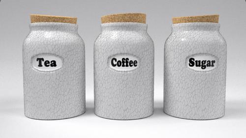 Tea, Coffee, Sugar Jars