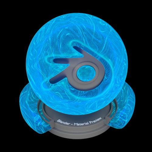 Turbulent Wireframe Hologram