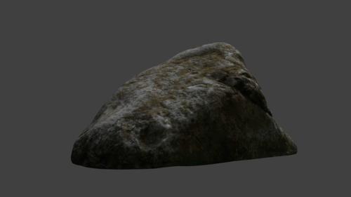 Realistic photoscanned stone or boulder